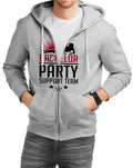 Bachelor Party Grey Melange Zipper Hoodie T-Shirts, Sweatshirt | PureTeeCo.com