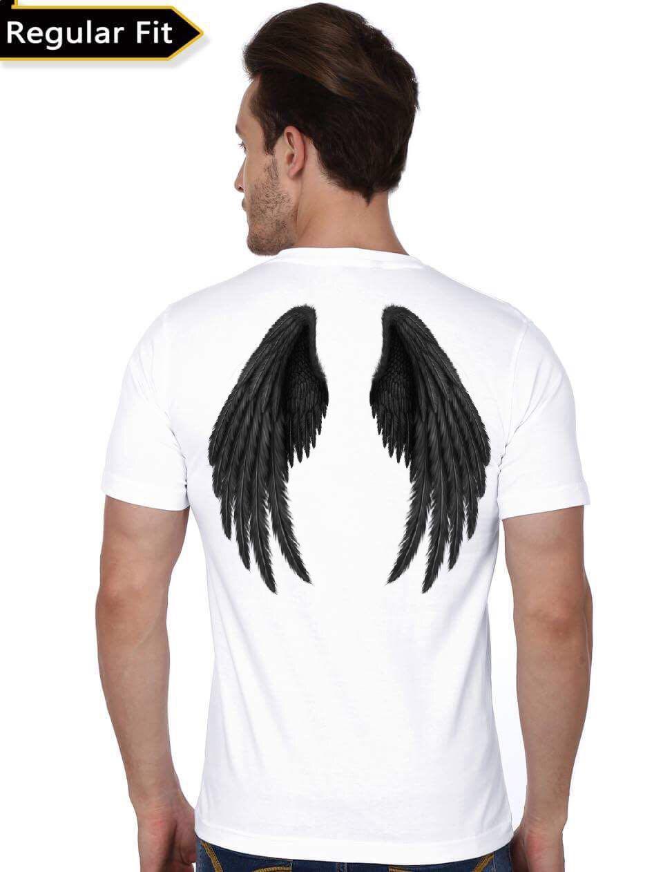 Back Wings White T-Shirt Hoodie, Sweatshirt | PureTeeCo.com