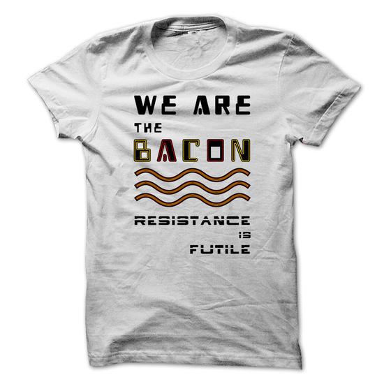 Bacon White T-Shirt Hoodie, Sweatshirt | PureTeeCo.com