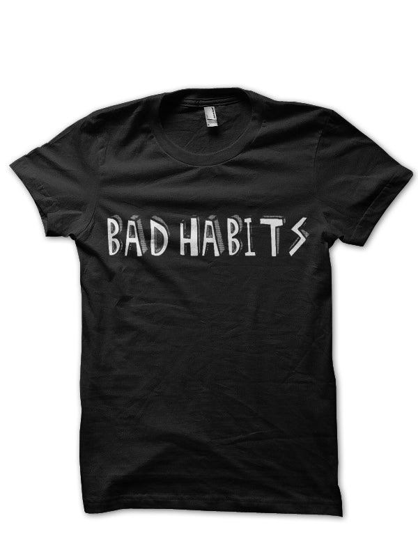Bad Habits Black T-Shirt Hoodie, Sweatshirt | PureTeeCo.com