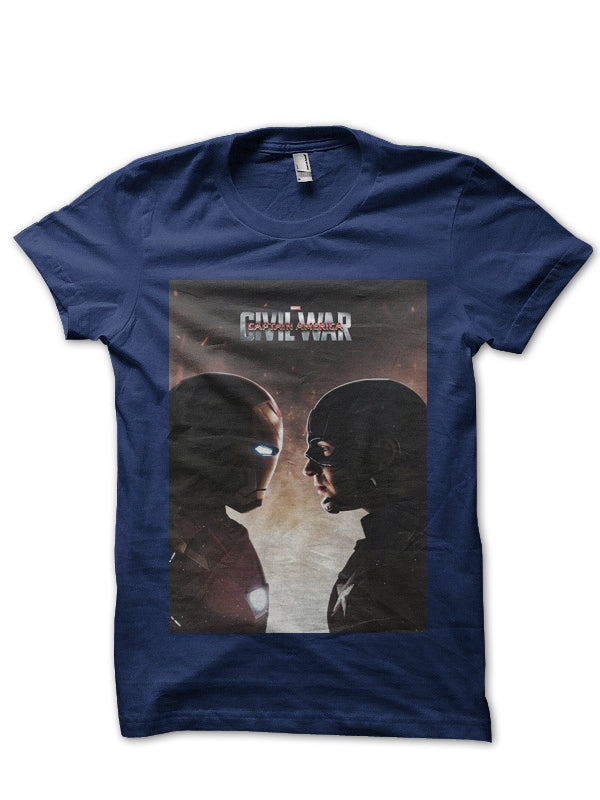 Civil War Navy Blue Tee Style003 Hoodie, Sweatshirt | PureTeeCo.com