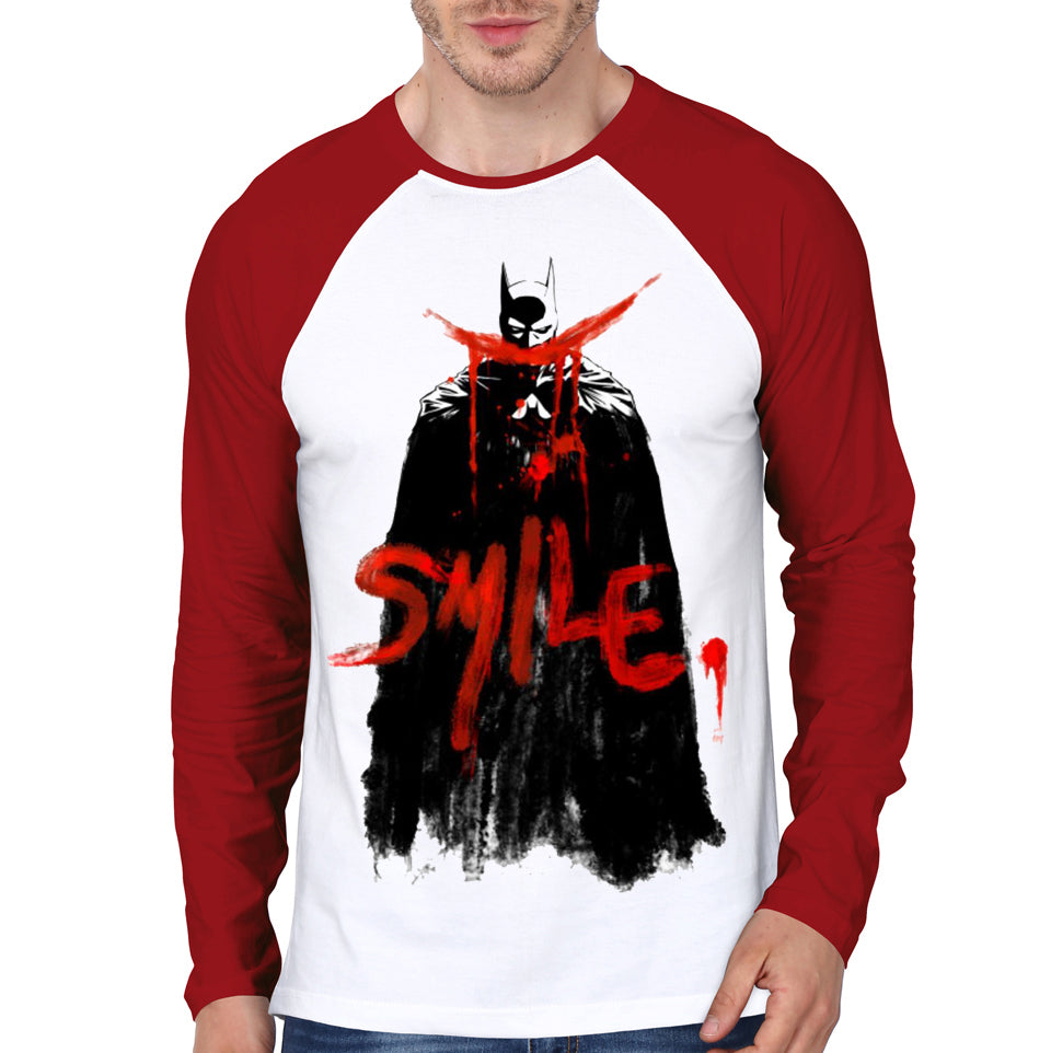 Smile Raglan Tee Hoodie, Sweatshirt | PureTeeCo.com