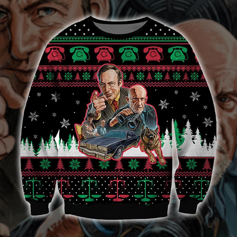 Battle Call Saul Knitting Pattern 3D Print Ugly Sweater