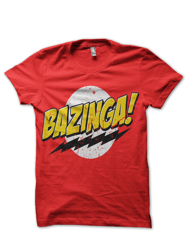 Bazinga Red T-Shirt Style001 Hoodie, Sweatshirt | PureTeeCo.com