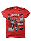 Bazing Red Tee Hoodie, Sweatshirt | PureTeeCo.com