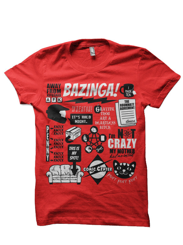 Bazing Red Tee Hoodie, Sweatshirt | PureTeeCo.com