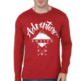 Be Adventure Red Full Sleeve Tee Hoodie, Sweatshirt | PureTeeCo.com