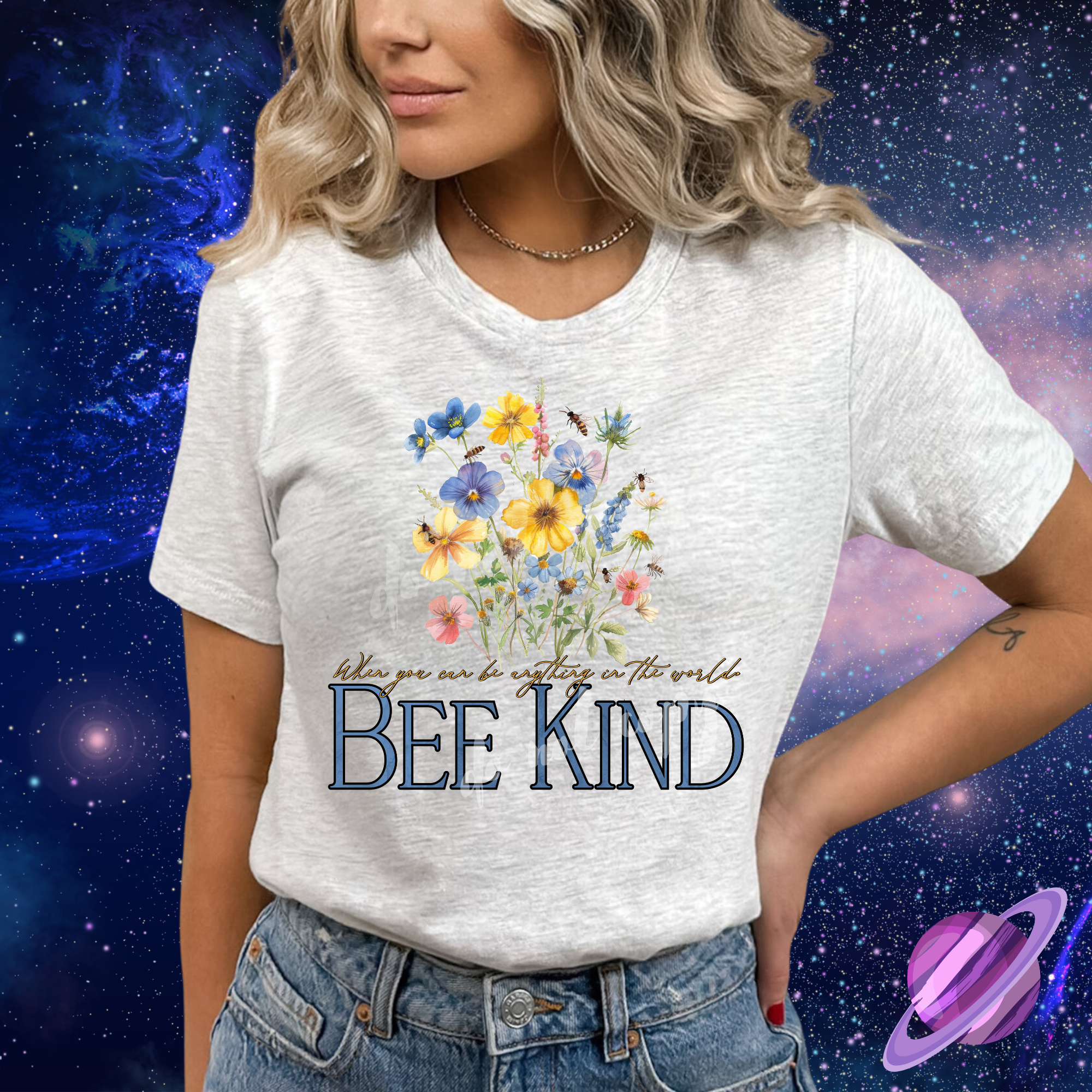 BEE KIND TEE Hoodie, Sweatshirt | PureTeeCo.com (Image 1)