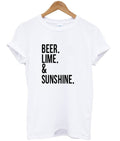 beer lime and sunshine t-shirt Hoodie, Sweatshirt | PureTeeCo.com