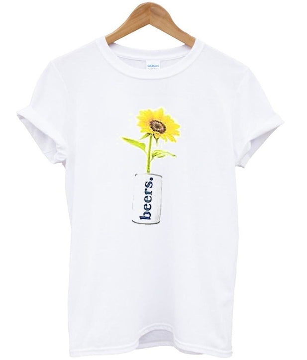 beers with sun flower t-shirt Hoodie, Sweatshirt | PureTeeCo.com