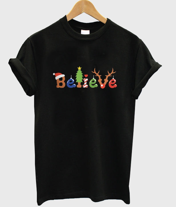 believe christmas t-shirt Hoodie, Sweatshirt | PureTeeCo.com