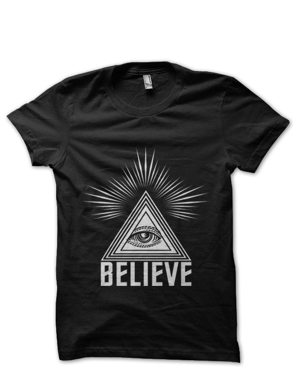 Believe Black Tee Hoodie, Sweatshirt | PureTeeCo.com