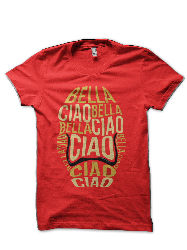 Bella Ciao Red T-Shirt Hoodie, Sweatshirt | PureTeeCo.com