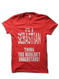 Sebastian Red T-Shirt Hoodie, Sweatshirt | PureTeeCo.com