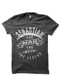 Sebastian Half Sleeve T-Shirt Hoodie, Sweatshirt | PureTeeCo.com