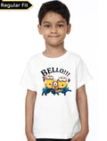 Bello Kids Unisex White Tee Hoodie, Sweatshirt | PureTeeCo.com