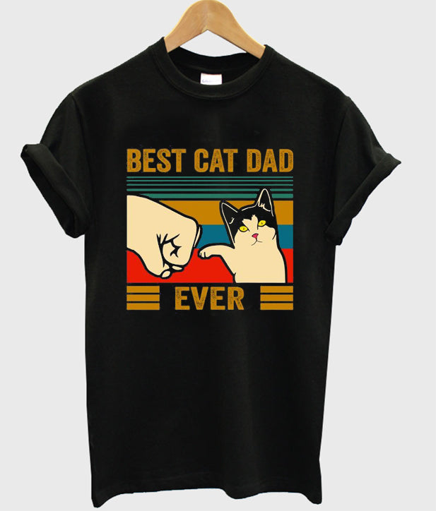 best cat dad ever t-shirt Hoodie, Sweatshirt | PureTeeCo.com