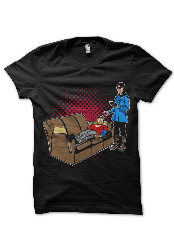 Bazinga Black Tee Hoodie, Sweatshirt | PureTeeCo.com