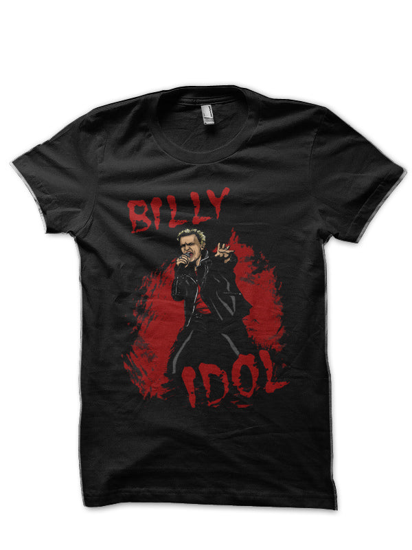 Billy Idol Black T-Shirt Hoodie, Sweatshirt | PureTeeCo.com