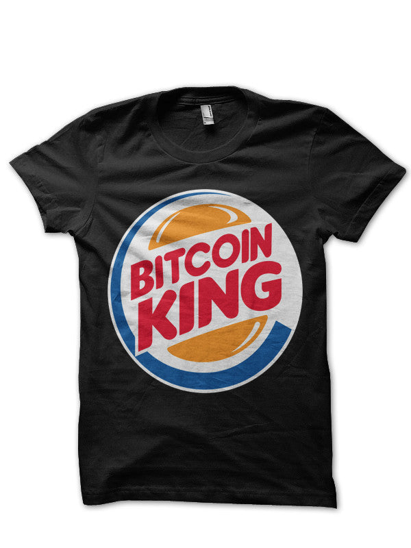 Bitcoin King Black T-Shirt Hoodie, Sweatshirt | PureTeeCo.com