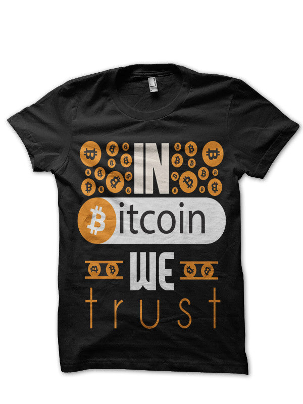 Bitcoin Trust Black T-Shirt Hoodie, Sweatshirt | PureTeeCo.com