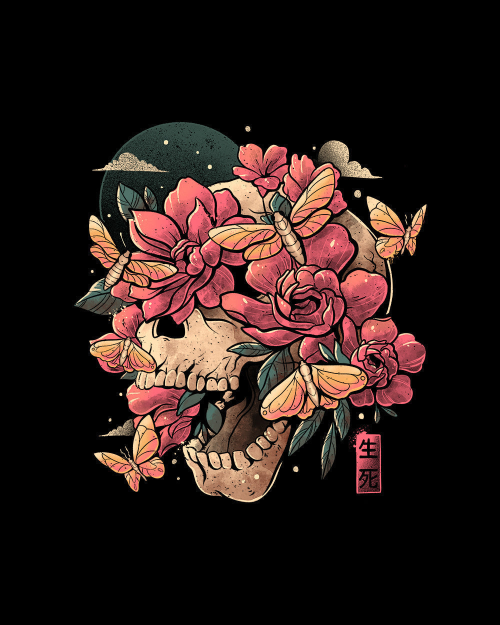 Blossom in Grave T-Shirt Hoodie, Sweatshirt | PureTeeCo.com (Image 2)