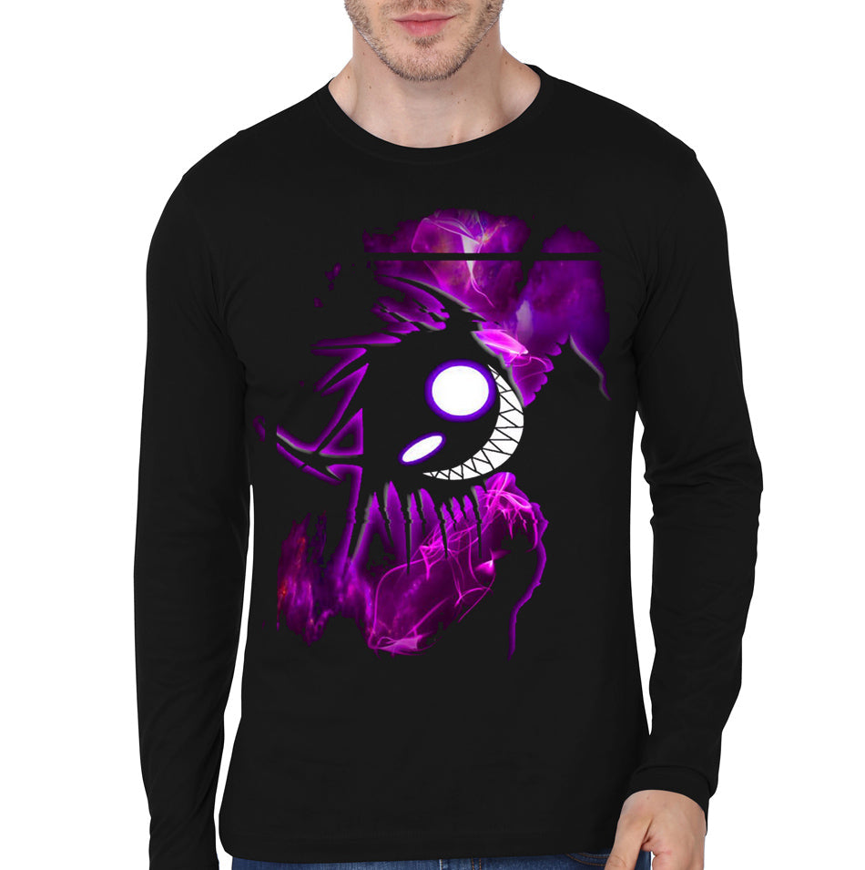 Ghost Black Full Sleeve Tee Hoodie, Sweatshirt | PureTeeCo.com