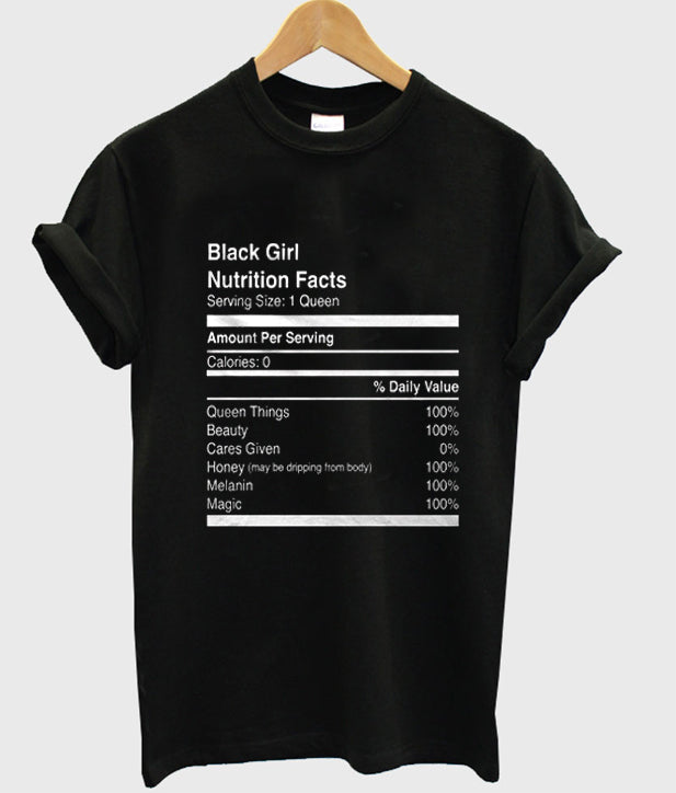 black girl nutrition facts tshirt Hoodie, Sweatshirt | PureTeeCo.com