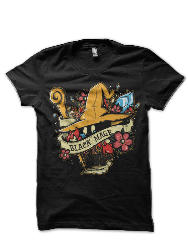 The Black Mage Black T-Shirt Hoodie, Sweatshirt | PureTeeCo.com