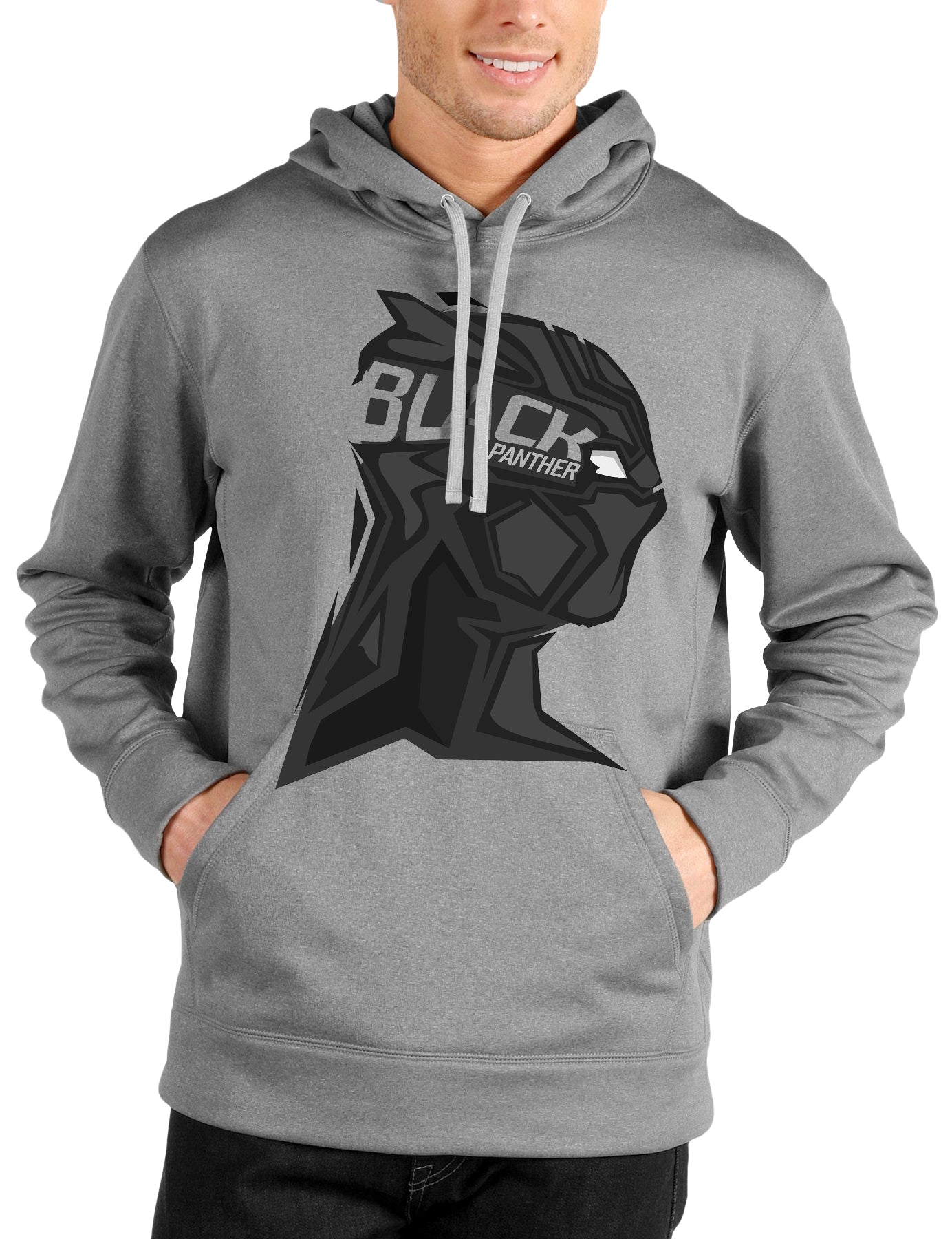 Black Panther Grey Hoodie T-Shirts, Sweatshirt | PureTeeCo.com