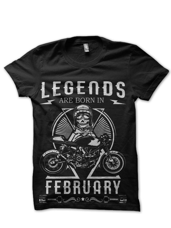 Legends Are Born In February T-Shirt Style002 Hoodie, Sweatshirt | PureTeeCo.com