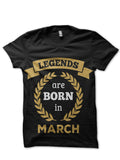 Legends Are Born In March T-Shirt Style001 Hoodie, Sweatshirt | PureTeeCo.com
