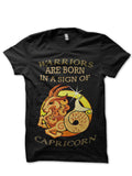 Warrior Are Born In A Sign Of Capricon T-Shirt Hoodie, Sweatshirt | PureTeeCo.com