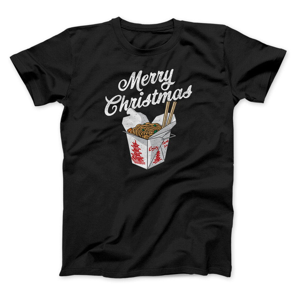 Merry Christmas Takeout Funny Hanukkah Men/Unisex T-Shirt Hoodie, Sweatshirt | PureTeeCo.com (Image 1)