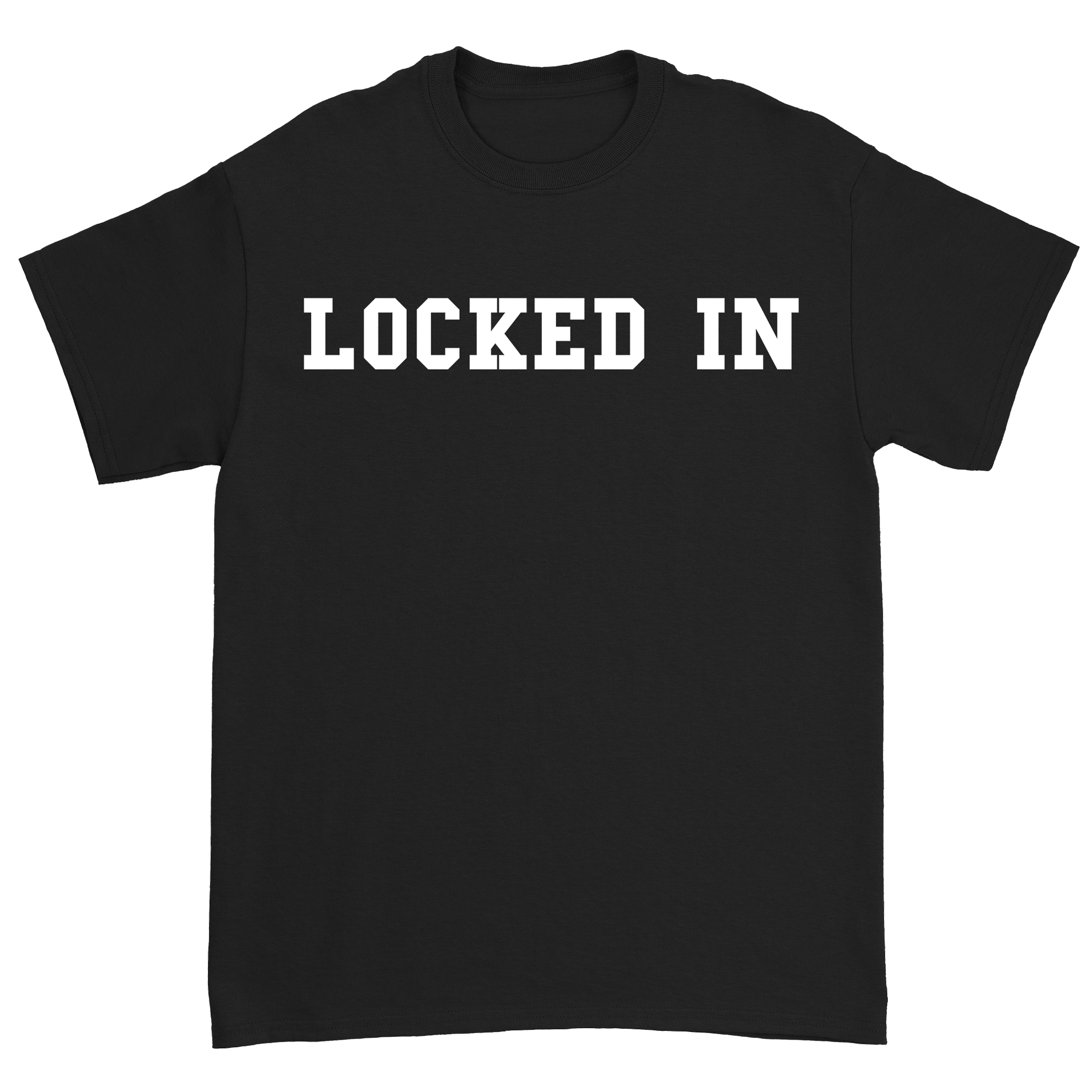 Davis Clarke - Locked In T-Shirt (White Print) Hoodie, Sweatshirt | PureTeeCo.com (Image 2)