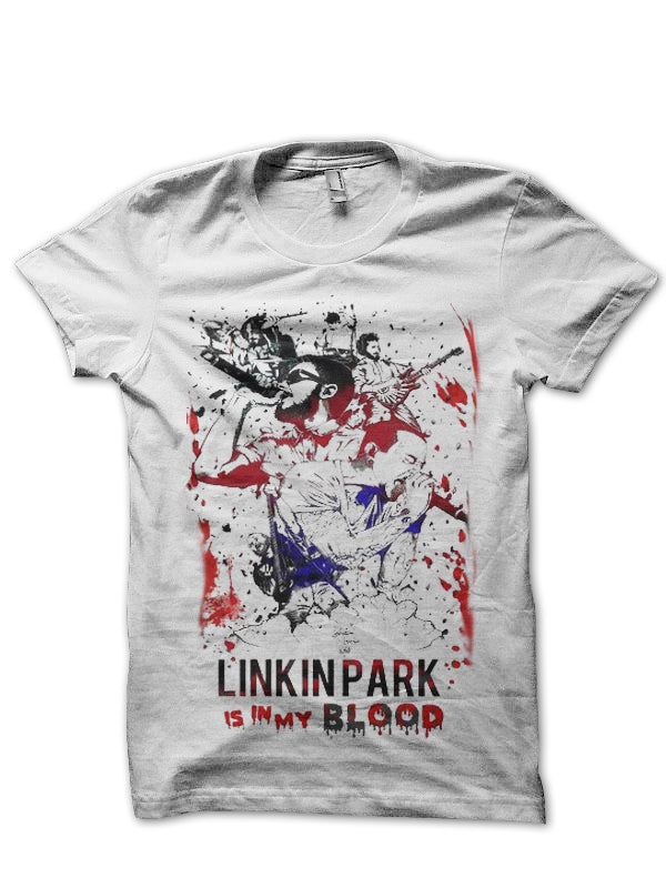 Linkin Park Is In My Blood White T-Shirt Hoodie, Sweatshirt | PureTeeCo.com
