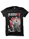 Bloodshot Half Sleeve Black T-Shirt Hoodie, Sweatshirt | PureTeeCo.com
