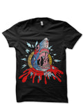 Bloody Shark Black T-Shirt Hoodie, Sweatshirt | PureTeeCo.com