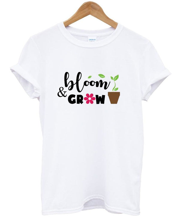 bloom and grow t-shirt Hoodie, Sweatshirt | PureTeeCo.com