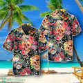 Blossom Flower Skull Hawaiian Shirt Style Gift