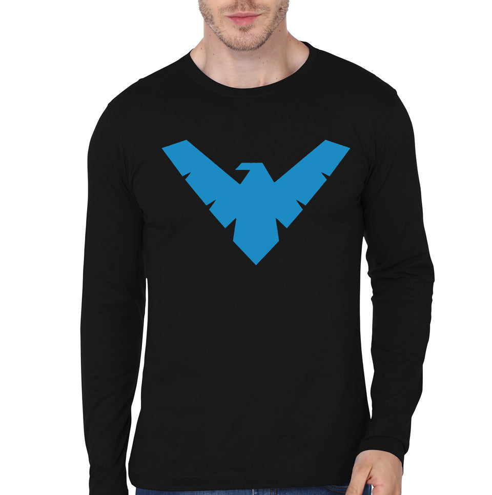 Nightwing Back Full Sleeve Tee Hoodie, Sweatshirt | PureTeeCo.com