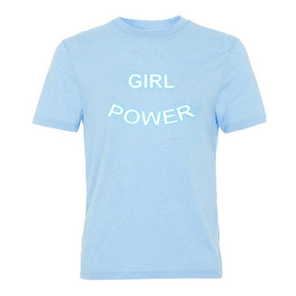 blue girl power tshirt Hoodie, Sweatshirt | PureTeeCo.com