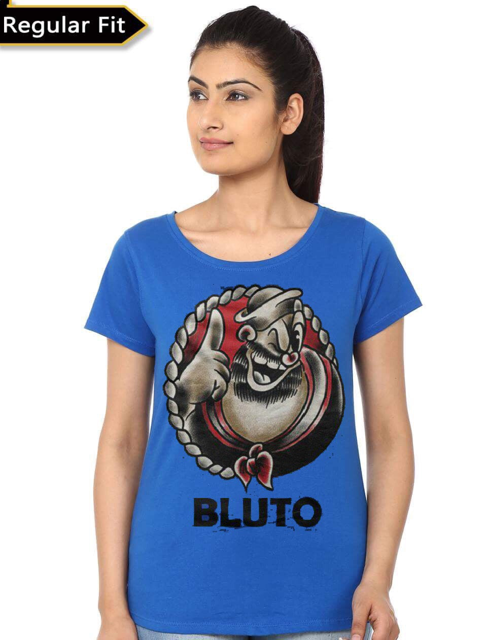 Popeye Bluto Blue Girlâ€™s T-Shirt Hoodie, Sweatshirt | PureTeeCo.com