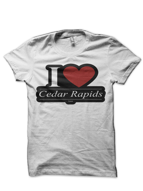 I Love Cedar Rapids Half Sleeve T-Shirt Hoodie, Sweatshirt | PureTeeCo.com