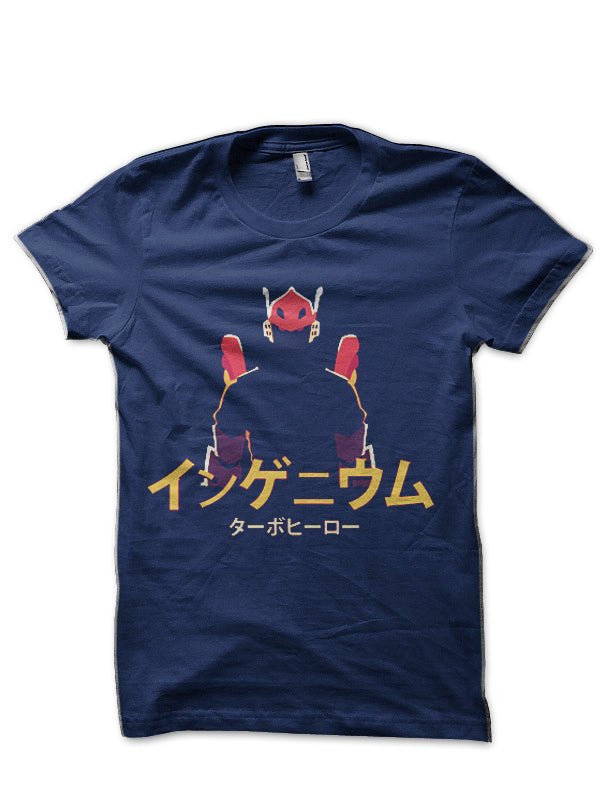 Boku No Hero Tenya Ingenium Half Sleeve Navy Blue T-Shirt Hoodie, Sweatshirt | PureTeeCo.com
