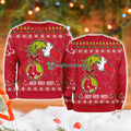 Boston Red Sox Mlb Grinch Hand Ugly Christmas Sweater 3D