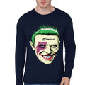 Bowied Navy Blue Full Sleeve Tee Hoodie, Sweatshirt | PureTeeCo.com