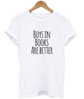 boys in books are better t-shirt Hoodie, Sweatshirt | PureTeeCo.com