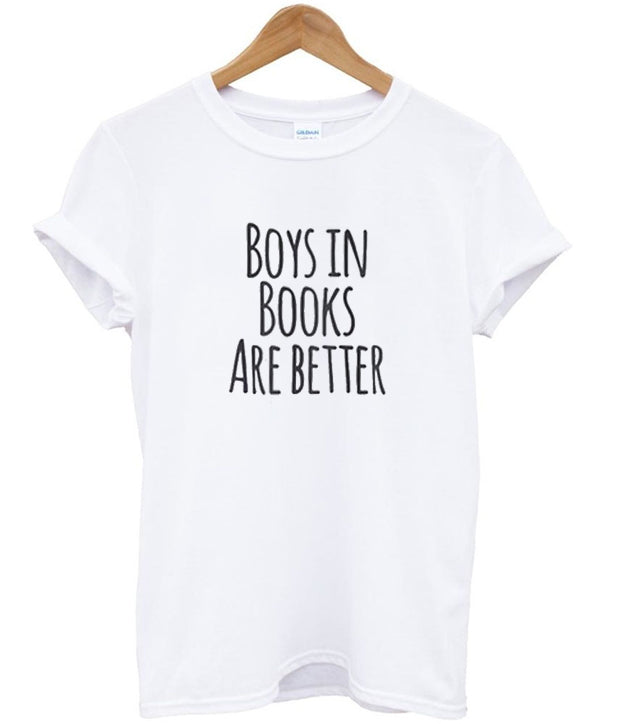 boys in books are better t-shirt Hoodie, Sweatshirt | PureTeeCo.com