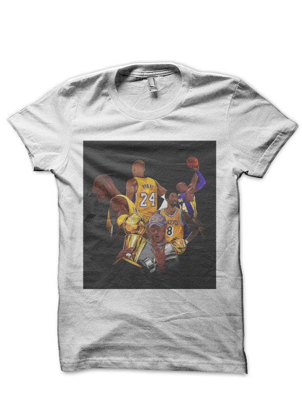 Kobe Bryant White T-Shirt Style001 Hoodie, Sweatshirt | PureTeeCo.com